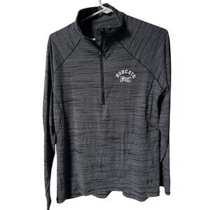 Under Armour MSU Bobcats Half Zip Pullover Womens XL Gray Outdoor Athleisure Gym